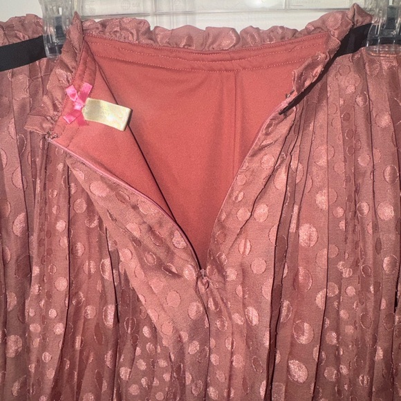 Pink Pleated Flowy Skirt by DownEast - Size Large - Picture 5 of 7